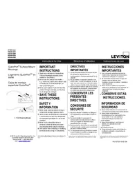 Notice Leviton 410892GP Accessoire électrique