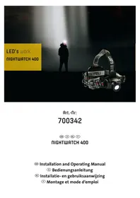 Notice Shada NIGHTWATCH 400 Lampe de poche