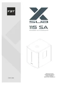 Notice FBT XSUB 115SA Caisson de basses