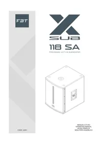 Notice FBT XSUB 118SA Caisson de basses