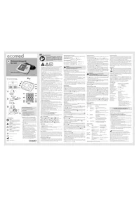 Notice Ecomed BU90E Tensiomètre