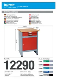 Notice Küpper 12292 Meuble d'atelier