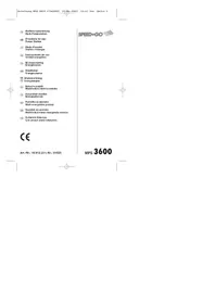 Notice Speed & Go MPS 3600 Chargeur de batterie