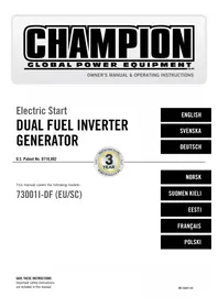 Notice Champion 73001IDF Générateur