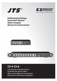 Notice JTS CS8 Table de mixage