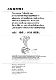 Notice HiKOKI WM14DBL Schrauber