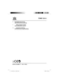 Notice TOP CRAFT TCMS 12 0 LI Multigereedschap