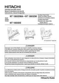 Notice HITACHI NT1865DM Grapadora