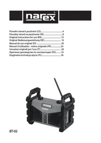 Notice Narex BT02 Radio