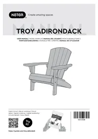 Notice KETER TROY ADIRONDACK Mobilier de jardin