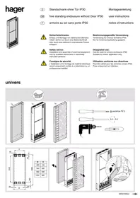 Notice HAGER FP24S1N Armoire électrique