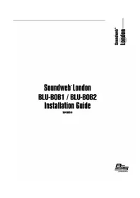 Notice BSS Audio SOUNDWEB LONDON BLUBOB1 Processeur