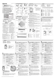 Notice OPTEX CDXAM Détecteur de mouvement