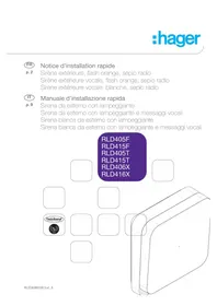 Notice Elcom REH003X Alarme sonore extérieure