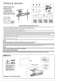 Notice Götze & Jensen TM4160FMS Meuble TV