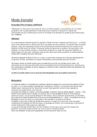 Notice Lunt Solar Systems LS50FHA Jumelles