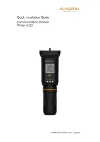 Notice Sungrow WINETS Kommunikationsmodul