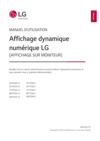 Notice LG 65TR3DKB Tableau blanc (et accessoires)