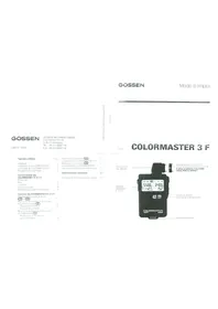 COLORMASTER 2F Gossen