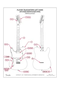 FENDER Player Telecaster LeftHanded - Guitare