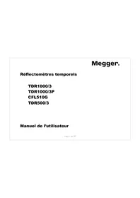 Notice Megger TDR10003P équipements de mesure