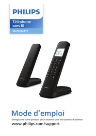Notice PHILIPS M475 Téléphone fixe