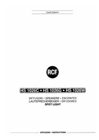 Notice RCF HS 1026 Vocero