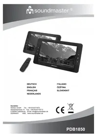 Notice Soundmaster PDB1850 Dvd speler