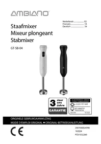 Notice Ambiano GTSB04 Mixer