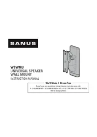 Notice SANUS WSWMU2 Soportes para altavoces