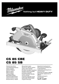 Notice MILWAUKEE CS 85 SB Sähkösaha