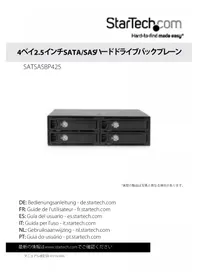 Notice StarTech.com SATSASBP425 Disque dur