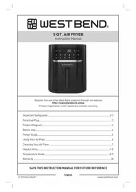 WestBend AFWB5QBK13 - Deep fryer