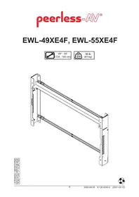 Notice Peerless-AV EWL55XE4F Support écran plat