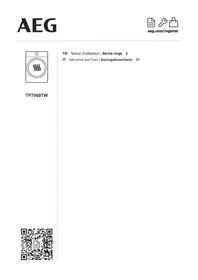 Notice AEG TP7060TW Asciugatrice