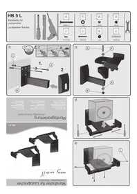 Notice My Wall HB 5 L Support des enceintes