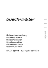 Notice Busch + Müller IQXM SPEED Éclairage