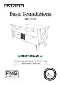 Notice SANUS BFV353 TV Stand