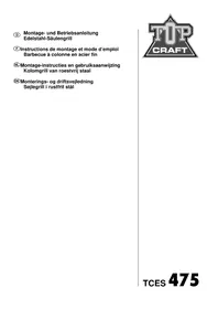 Notice TOP CRAFT TCES 475 Barbecue