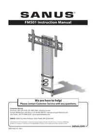 Notice SANUS FMS01 Wall mount