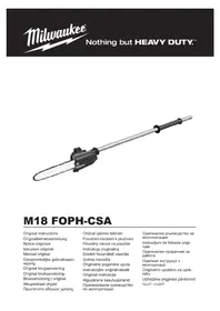 Notice MILWAUKEE M18 FOPHCSA Sähkösaha