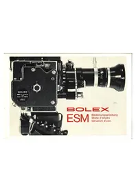 Notice BOLEX ESM Caméscope