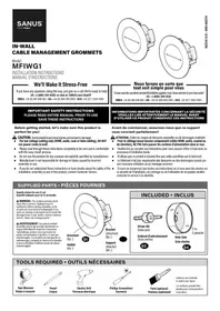 Notice SANUS MFIWG1 Accessoire pour installation électrique