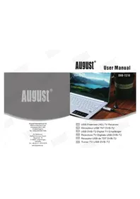 Notice August DVBT202 Recepteur