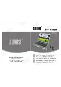 Notice August DVBT210 Recepteur