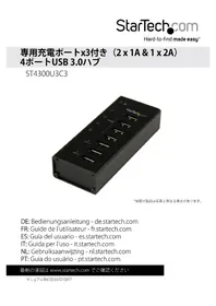 Notice StarTech.com ST4300U3C3 Interface