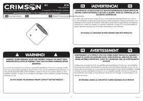 Notice Crimson EC1 Support de fixation audiovisuelle