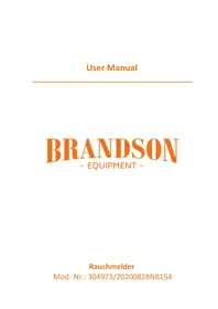 Notice Brandson 304973 Détecteur de fumée