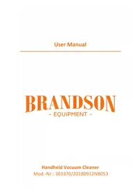 Notice Brandson 303370 Aspirateur