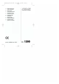 Notice CMI VK 1200 Scarificateur